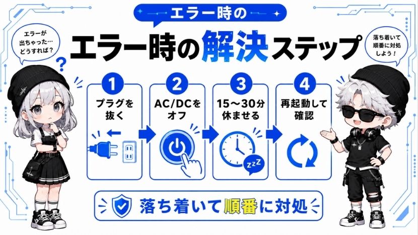【手順解説】「しばらくしてからもう一度お試しください」の解決ステップ