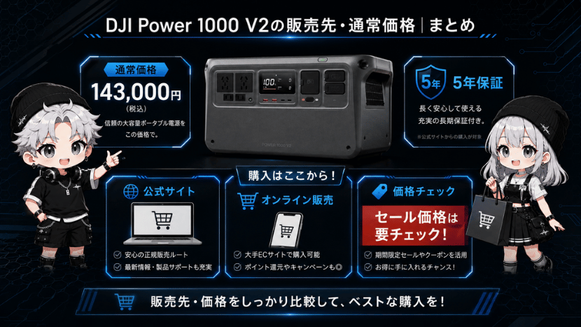 DJI Power 1000 V2の販売先・通常価格｜まとめ