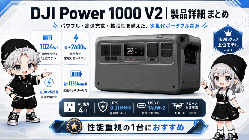 DJI Power 1000 V2｜製品詳細 まとめ