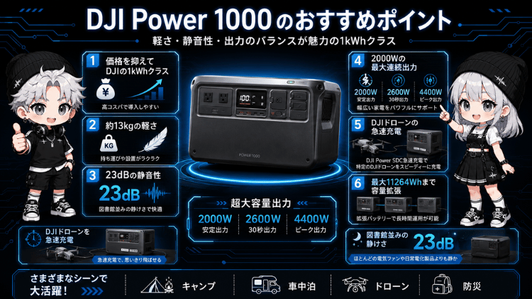 DJI Power 1000のおすすめポイント