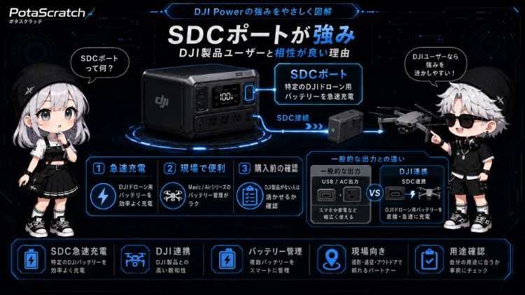 DJI製品ユーザーと相性が良い理由はSDCポートにある