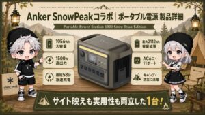 アンカー スノーピークコラボ|ポータブル電源 製品詳細