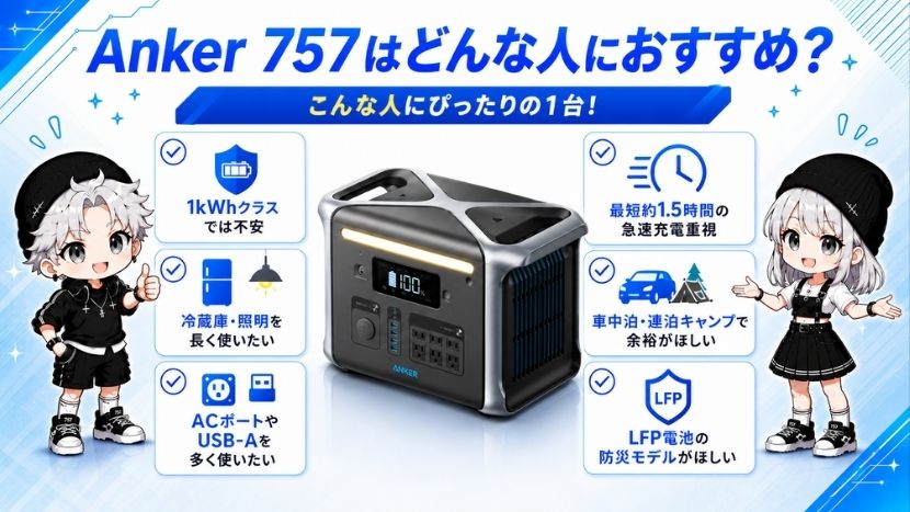 Anker 757はどんな人におすすめ？