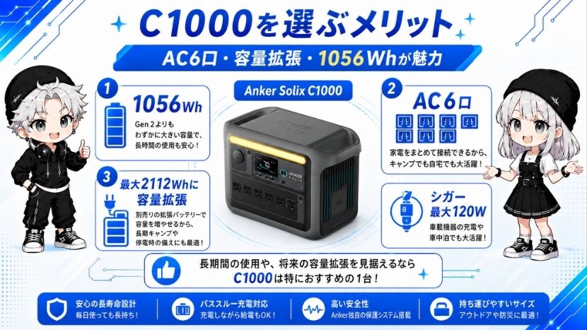 C1000を選ぶメリット