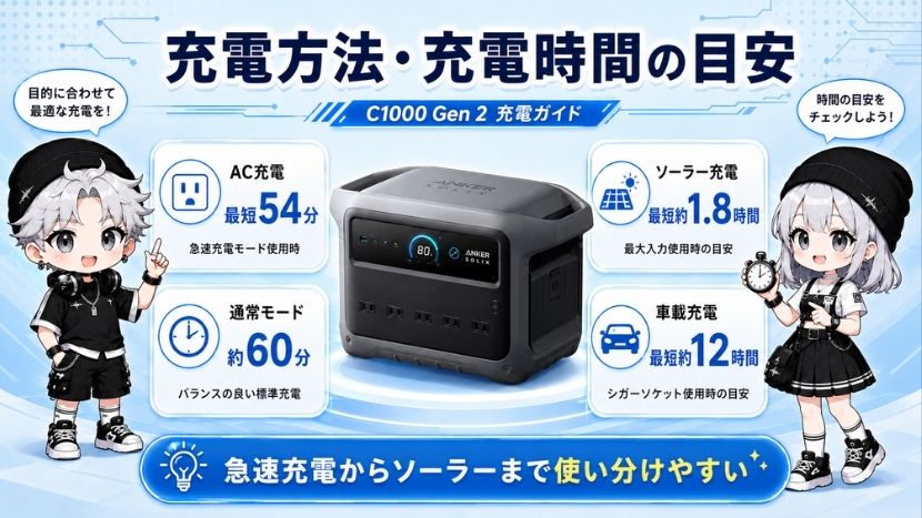 Anker Solix C1000 Gen 2｜製品詳細 ポータブル電源