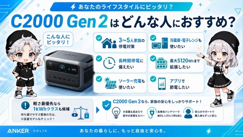 C2000 Gen 2はどんな人におすすめ？