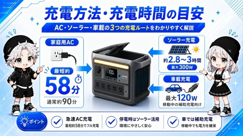 Anker Solix C800 ポータブル電源｜768Wh・1200Wの性能を徹底解説