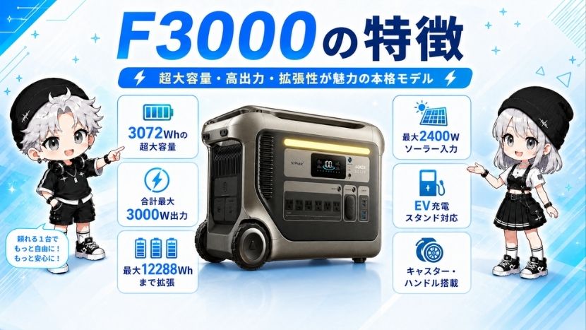 Anker Solix F3000の特徴