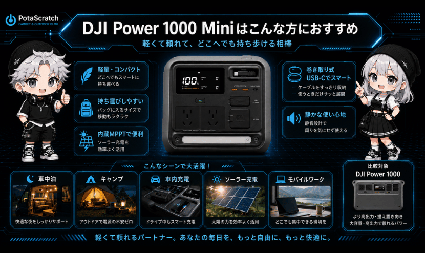 DJI Power 1000 Miniはこんな方におすすめ