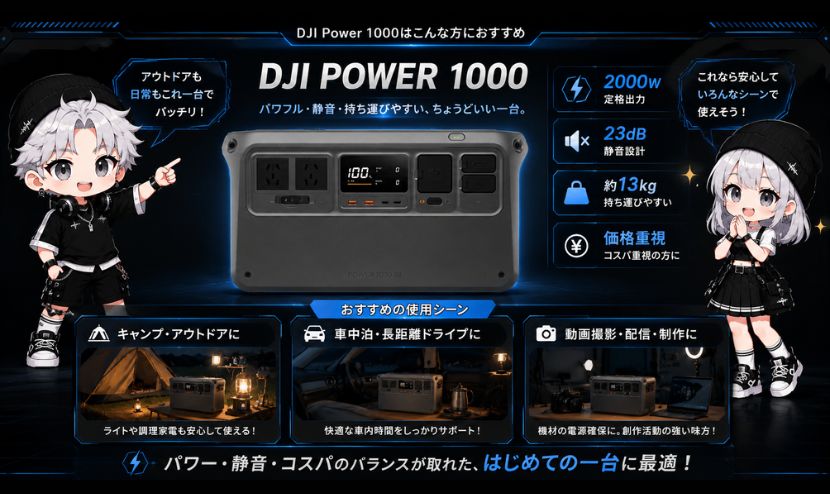 DJI Power 1000はこんな方におすすめ
