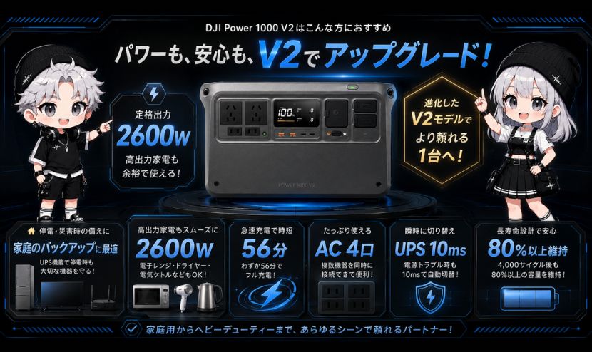 DJI Power 1000 V2はこんな方におすすめ