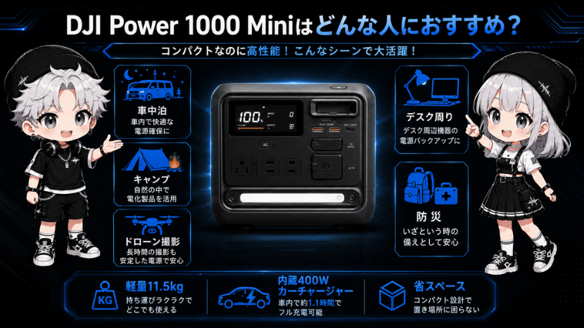DJI Power 1000 Miniはどんな人におすすめ？
