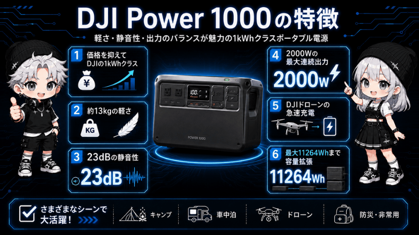 DJI Power 1000の特徴