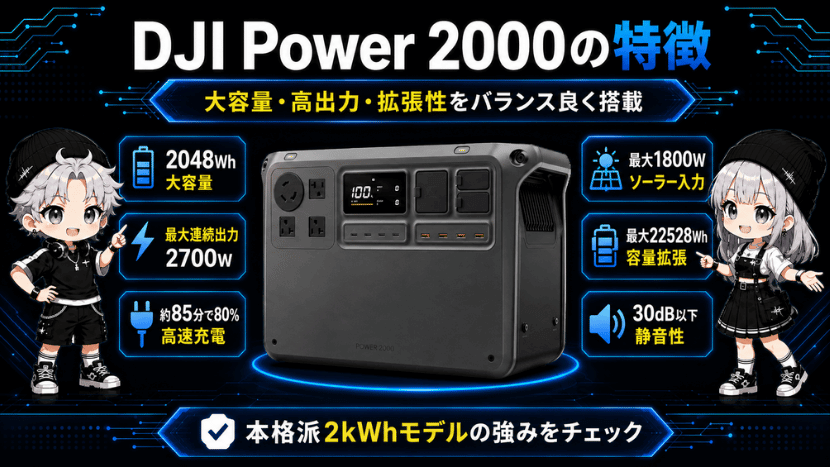 DJI Power 2000の特徴