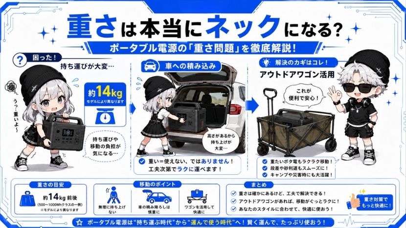 「重さ」は本当にネックになる？持ち運びのリアルな実感