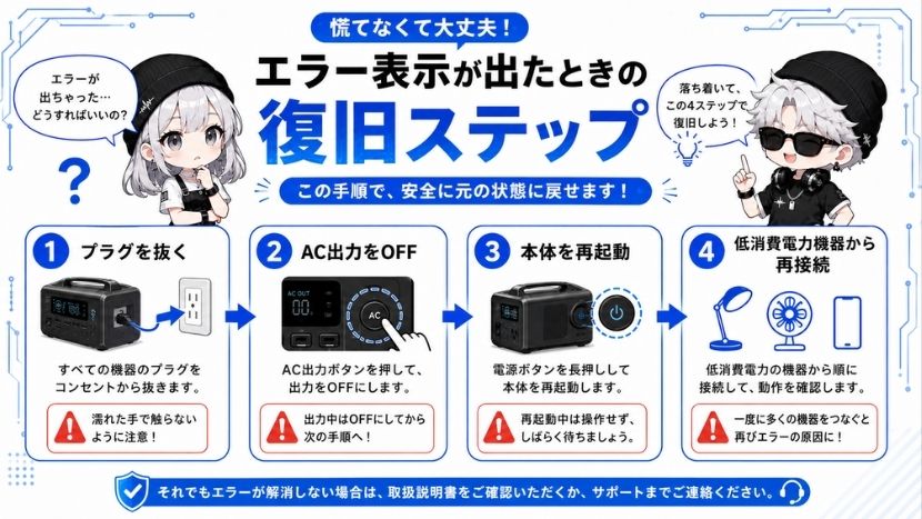 正しい設定手順と、エラー表示「しばらくしてから〜」が出た際の復旧ステップ
