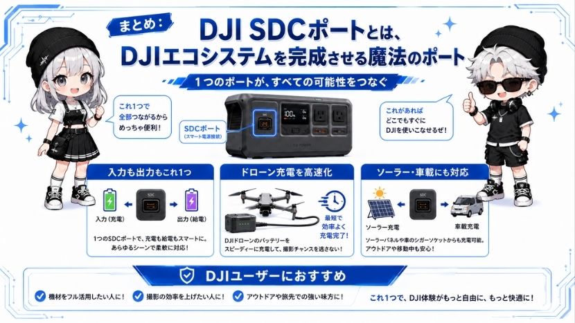 まとめ:DJI SDCポートとは、DJIエコシステムを完成させる魔法のポート