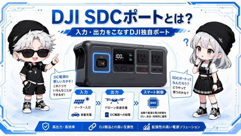DJI SDCポートとは?DJI Powerシリーズの独自規格を解説