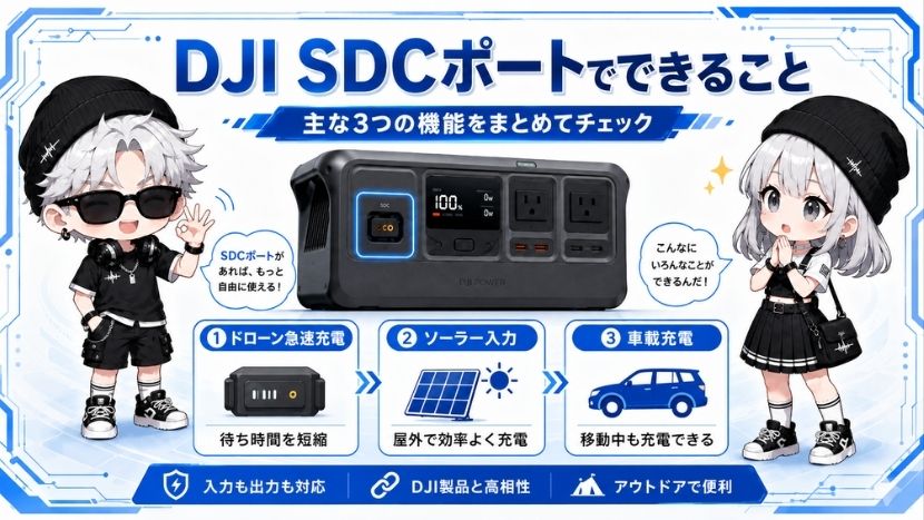 DJI SDCポートでできること!主な3つの機能